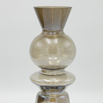 ΒΑΖΟ ΓΥΑΛΙΝΟ ΓΥΑΛΙΣΤΕΡΟ ΓΚΡΙ 11x11x32cm