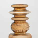 ΒΑΖΟ ΓΥΑΛΙΝΟ ΚΑΦΕ 14x14x38cm