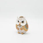 OWL WHITE-GOLD 10Χ6Χ12CM