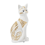 ΓΑΤΑ ΛΕΥΚO-ΧΡΥΣO 12x8x23.5cm