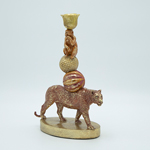 CANDLE HOLDER PANTHER - MONKEY POLYRESIN 20x9.5x28.5cm