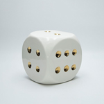 ΔΙΑΚΟΣΜΗΤΙΚΟ ΖΑΡΙ ΛΕΥΚΟ-ΧΡΥΣΟ  15x15x14.5cm