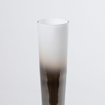 VASE GLASS BLACK-WHITE 11x11x48cm