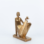 ΦΙΓΟΥΡΑ ΓΥΝΑΙΚΑ ΠΟΛΥΡΕΖΙΝ ΧΡΥΣΗ 20x9x27cm