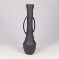 ΒΑΖΟ ΠΟΡΣΕΛΑΝΙΝΟ ΜΑΥΡΟ 25.5x22x70cm