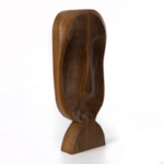 ΦΙΓΟΥΡΑ ΠΡΟΣΩΠΟ ΞΥΛΙΝΗ ΚΑΦΕ 19x5x42cm