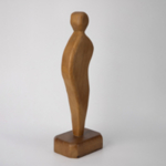 ΦΙΓΟΥΡΑ ΑΝΘΡΩΠΟΣ ΞΥΛΙΝΗ ΚΑΦΕ 37x11x5cm