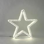 PROFESSIONAL DESIGN, STAR 3D, WHITE LED ROPE LIGHT, WITH WHITE FLASH, 98x95x14cm, IP65