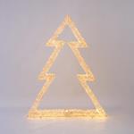 LIGHTED TREE, 12000 WARM WHITE LED, WITH TRANSFORMER, COPPER WIRE, 130cm, IP44