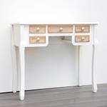 CONSOLE, WOODEN, BROWN & WHITE, 5 DRAWERS,90x40x78cm