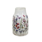 ΒΑΖΟ ΚΕΡΑΜΙΚΟ ΛΕΥΚΟ 13.5x13.5x21cm