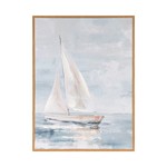 ΠΙΝΑΚΑΣ ΚΑΜΒΑΣ ΚΑΡΑΒΙ ΓΑΛΑΖΙΟΣ - ΛΕΥΚΟΣ 30x2x40cm