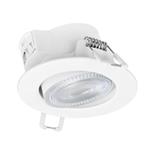 RECESSED LED LIGHT MOVABLE 5.5W Φ87 TRIAC 3CCT IP44 WITH CONNECTION BOX  WHITE