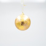 BALL, METALLIC GOLD, SET 6PCS,  8cm