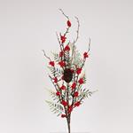 BRANCH WITH CYPRESS LEAF AND BERRY, 72cm
