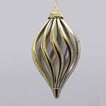  HANGING ORNAMENT TEAR, PLASTIC, GOLD, 21x11cm