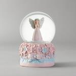 LIGHTED GLASS SNOWBALL, WITH WATER, WITH FAIRY INSIDE, 10X10X15cm
