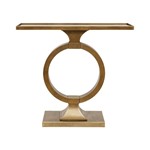 ΚΟΝΣΟΛΑ ΜΕΤΑΛΛΙΚΗ ΜΕ ΓΥΑΛΙΝΗ ΕΠΙΦΑΝΕΙΑ ΧΡΥΣΗ-ΜΑΥΡΗ 90x32x80cm