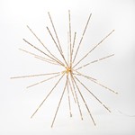 ΑΣΤΡΙΚΗ ΕΚΡΗΞΗ ΜΕ GLITTER 50cm, 168 MINI LED, ΜΕΤΑΣΧΗΜΑΤΙΣΤΗ, ΜΠΡΟΝΖΕ ΧΑΛΚΙΝΟ ΚΑΛΩΔΙΟ, ΜΠΡΟΝΖΕ ΜΕΤΑΛΛΙΚΟΣ ΣΚΕΛΕΤΟΣ, ΘΕΡΜΟ ΛΕΥΚΟ LED, ΠΡΟΕΚΤΑΣΗ ΠΑΡΟΧΗΣ 5m, IP44