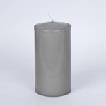 DECORATIVE CANDLE GREY 9x18cm.