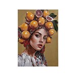 ΠΙΝΑΚΑΣ ΚΑΜΒΑΣ ΓΥΝΑΙΚΑ ΜΕ ΛΕΜΟΝΙΑ ΚΙΤΡΙΝΟΣ 50x3.5x70cm