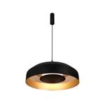 ΦΩΤΙΣΤΙΚΟ ΚΡΕΜΑΣΤΟ ΜΕΤΑΛΛΟ-ΑΚΡΥΛΙΚΟ ΣΤΡΟΓΓΥΛΗ LED 20W 1482Lm 3000K Φ400mm ΜΑΥΡΟ-ΧΡΥΣΟ ARTE ILLUMINA STIGMA