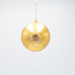 BALL, METALLIC GOLD, SET 2PCS,  12cm