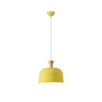 PENDANT LIGHT FIXTURES METAL 1XΕ27 MAX 15W 270X1300mm YELLOW ARTE ILLUMINA SIMPLO