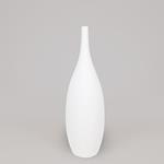 VASE, POLYRESIN, WHITE, 20x20x50.5cm