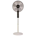 STAND FAN BLACK WITH ROUND BASE AND CONTROL Φ40 60W 5 BLADES LED TOUCH SCREEN