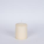 DECORATIVE CANDLE ECRU 8x10cm.