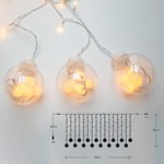 ΚΟΥΡΤΙΝΑ, 120 LED 5mm ΜΕ ΜΠΑΛΕΣ, 31V ΜΕΤΑΣΧΗΜΑΤΙΣΤΗ, 4 ΕΠΕΚΤΑΣΕΙΣ ΕΩΣ 3 ΣΕΤ, ΔΙΑΦΑΝΟ PVC ΚΑΛΩΔΙΟ, ΘΕΡΜΟ ΛΕΥΚΟ LED (H113 x W220cm, 10 ΣΕΙΡΕΣ), ΠΡΟΕΚΤΑΣΗ ΠΑΡΟΧΗΣ 3m, IP44