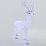 ACRYLIC DEER, 430 WHITE LED, WITH TRANSFORMER, 90x30x135cm, IP44