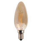 LAMP LED C37 CROSSED FILAMENT 4.5W E14 2400K 220-240V GOLD DIMMABLE