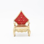 POLYRESIN CHAIR, QUEEN OF DIAMONDS, 9.5x7.5x13.5cm