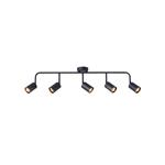 SPOT 5LIGHTS METALLIC 5XGU10 Max 7W  800X90X230mm BLACK  ARTE ILLUMINA OLYMP