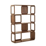ΡΑΦΙΕΡΑ ΞΥΛΟ ΜΑΝΓΚΟ ΑΝΟΙΧΤΟ ΚΑΦΕ 122x40x183cm