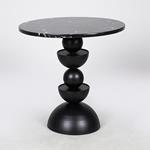 SIDE TABLE, METAL, BLACK, 45X45X44.5cm
