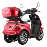 ELECTRIC SCOOTER TRICYCLE, "TRICY", RED, 1000W,
