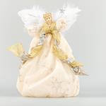 FAIRY TOP TREE, WHITE WITH GOLD, WITH MAGIC WAND 40cm