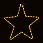 STAR, 2m LED ROPE LIGHT, 2-WAY, WARM WHITE, 56x56cm, IP44