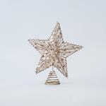 TOP TREE, STAR, CHAMPAGNE, WITH CORD, 30cm
