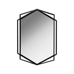 MIRROR METALLIC BLACK 56x3x80cm