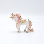 POLYRESIN HANGING ORNAMENT, UNICORN, WARM PINK, 9.5x8cm