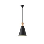 PENDANT LIGHT FIXTURES METAL 1XΕ27 MAX 15W 200X1380mm  BLACK ARTE ILLUMINA SIMPLO