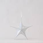 STAR,FABRIC IRIDESCENT WHITE, 40cm
