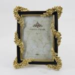 TABLE PHOTO FRAME (13x18), POLYRESIN, BLACK & GOLD, 18.8x2.6x24.5cm