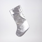 SILVER METALLIC SOCK, 49cm