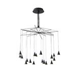 PENDANT LIGHT FIXTURES LED 90W Φ1000X1200mm BLACK ARTE ILLUMINA CAMPANELLE