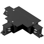 CONJUCTION RAIL RECESSED 4 LINES TYPE "T" BLACK